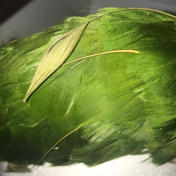 Vintage 40โs Evelyn Varon Green feather hat SZ S๐ - Picture 7 of 8